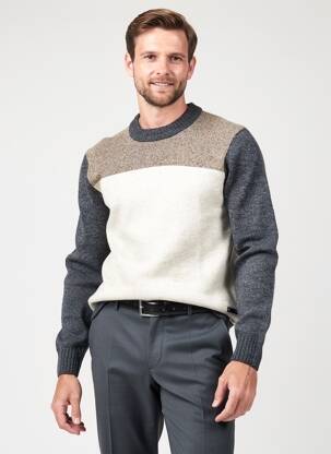 Pull stretch manches longues gris PIERRE CARDIN homme