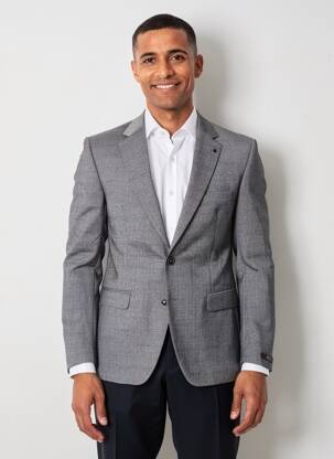 Veste chic tissage chiné gris DIGEL homme