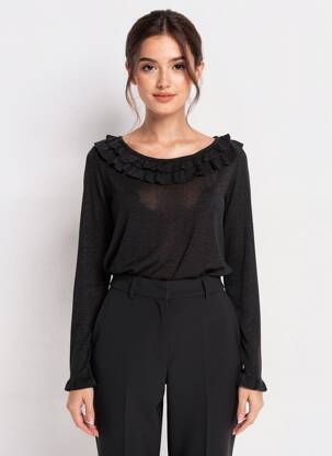 Top stretch manches longues noir GAUDI femme