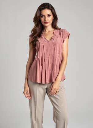 Top manches courtes manches courtes rose NÜ femme