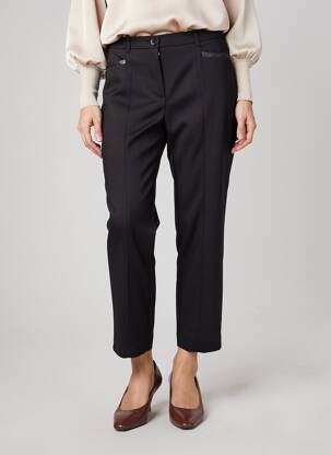 Pantalon 7/8 stretch taille normale noir MORE & MORE femme