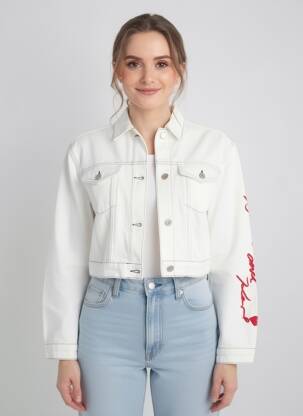 Veste casual poches blanc DISNEY X KARL LAGERFIELD femme