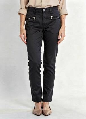 Pantalon slim poches noir DESGASTE femme