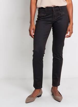 Pantalon slim poches marron DESGASTE femme