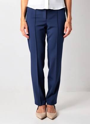 Pantalon slim tissage popeline taille normale bleu GERRY WEBER femme