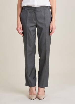 Pantalon chino taille normale taille normale gris LA PETITE FRANCAISE femme
