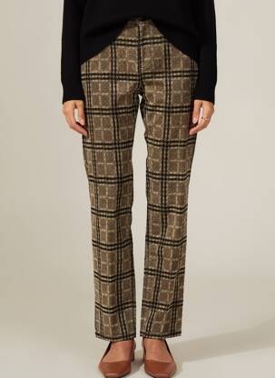 Pantalon slim taille normale taille normale beige MAYJUNE femme