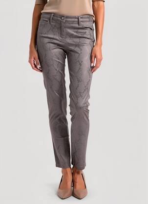 Pantalon slim taille normale taille normale gris MAYJUNE femme