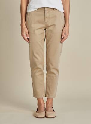 Pantalon 7/8 stretch taille normale beige GERARD DAREL femme