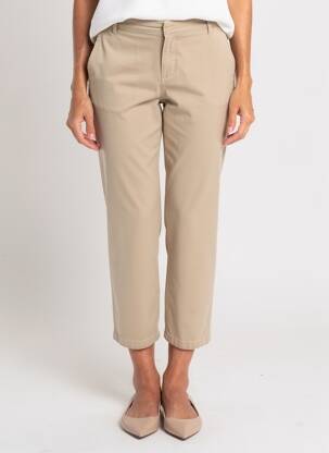 Pantalon 7/8 stretch taille normale beige GERARD DAREL femme