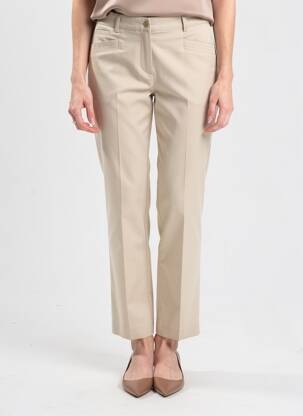 Pantalon chino stretch taille haute beige GERARD DAREL femme