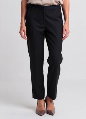 Pantalon droit tissage crêpe taille normale noir GERARD DAREL femme