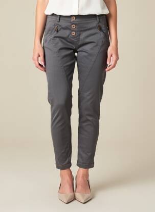 Pantalon 7/8 stretch taille normale gris KOSMIKA femme