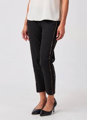 Pantalon 7/8 stretch taille normale noir MARKUP femme