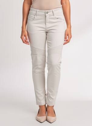 Pantalon slim stretch taille normale gris TWIN-SET SIMONA BARBIERI femme