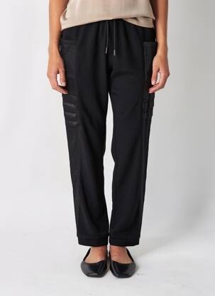 Pantalon droit stretch taille normale noir NÜ femme