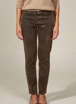 Pantalon slim stretch taille normale vert MAYJUNE femme