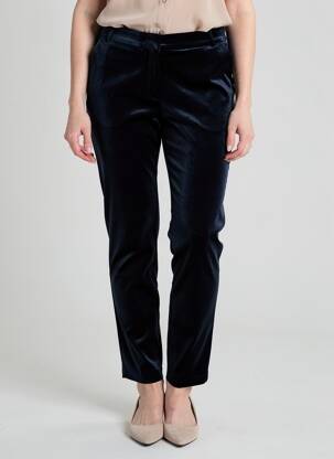 Pantalon slim taille normale taille normale bleu LA PETITE FRANCAISE femme