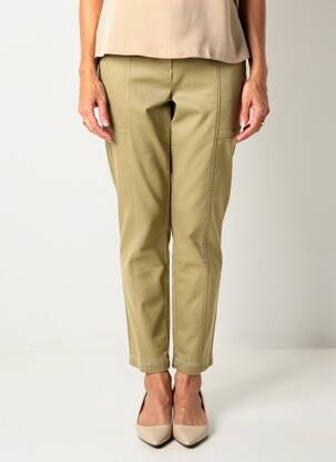 Pantalon slim taille élastique taille normale vert TONI DRESS femme