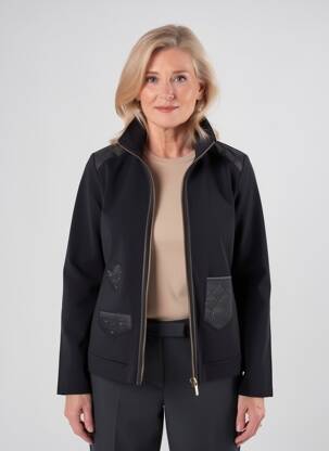 Veste casual poches noir KALISSON femme