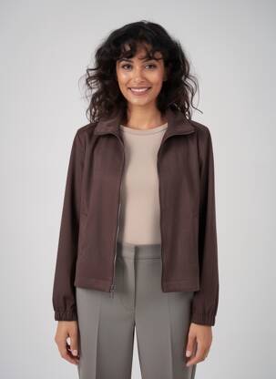 Veste casual coupe droite marron STREET ONE femme