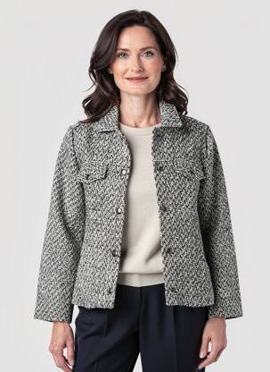 Manteau long fermeture pressionnée sans capuche noir BRANDTEX femme