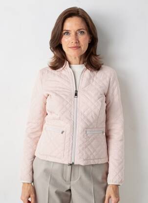 Doudoune poches sans capuche rose BARBARA LEBEK femme