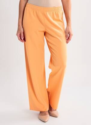 Pantalon droit taille élastique orange IMPERIAL femme