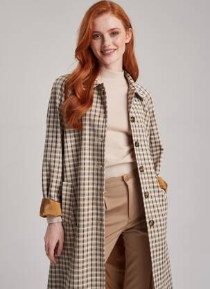 Trench fermeture boutonnée sur le devant sans capuche beige DIXIE femme