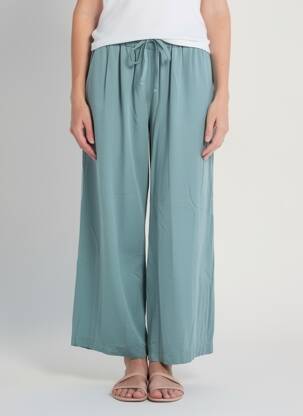 Pantalon droit taille élastique bleu PAKO LITTO femme