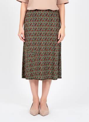 Jupe longue imprimé fantaisie noir KING LOUIE femme