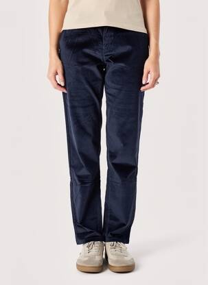 Pantalon chino stretch taille normale bleu COUTURIST femme
