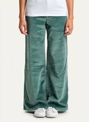 Pantalon flare stretch taille normale vert COUTURIST femme