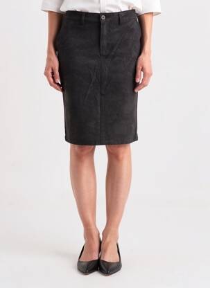 Jupe mi-longue stretch noir COUTURIST femme