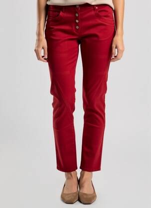 Pantalon slim stretch taille normale rouge COUTURIST femme