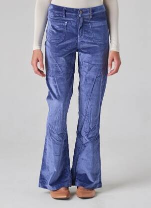 Pantalon flare taille normale taille normale bleu COUTURIST femme