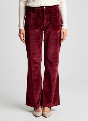 Pantalon flare taille normale taille normale rouge COUTURIST femme