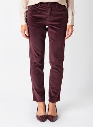 Pantalon slim stretch taille normale violet COUTURIST femme