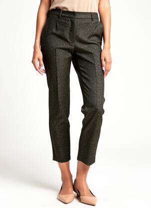Pantalon 7/8 taille à pinces taille normale noir COUTURIST femme