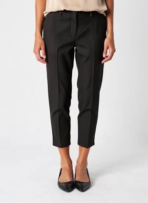 Pantalon 7/8 taille à pinces noir COUTURIST femme
