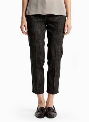 Pantalon 7/8 taille à pinces taille normale noir COUTURIST femme