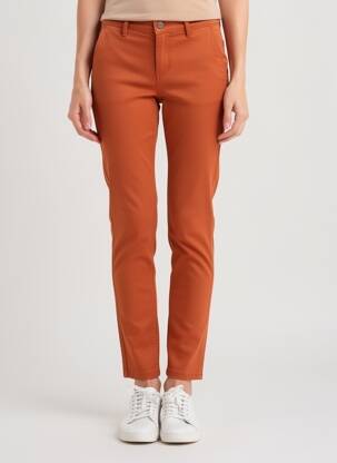 Pantalon slim poches orange COUTURIST femme