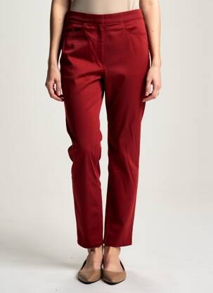 Pantalon slim taille élastique orange COUTURIST femme