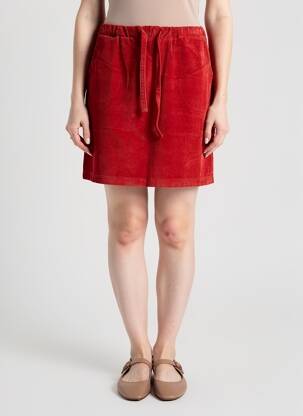 Jupe courte poches orange COUTURIST femme