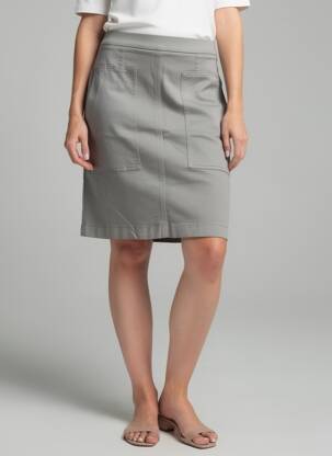 Jupe courte poches gris COUTURIST femme