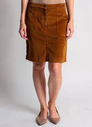 Jupe courte poches marron COUTURIST femme