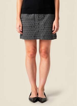 Jupe courte poches gris COUTURIST femme