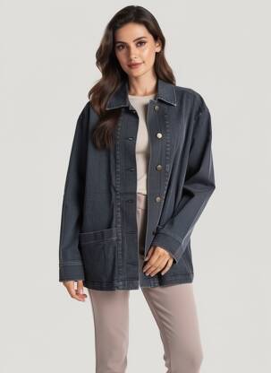 Veste casual coupe droite gris COUTURIST femme
