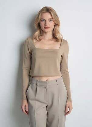 Pull marron HAILYS femme