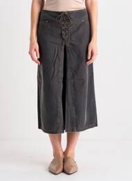 Pantacourt stretch taille normale gris AQUARELLE femme